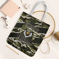USA 250th Anniversary Tote Bag Eagle Camouflage Zipper Stylized