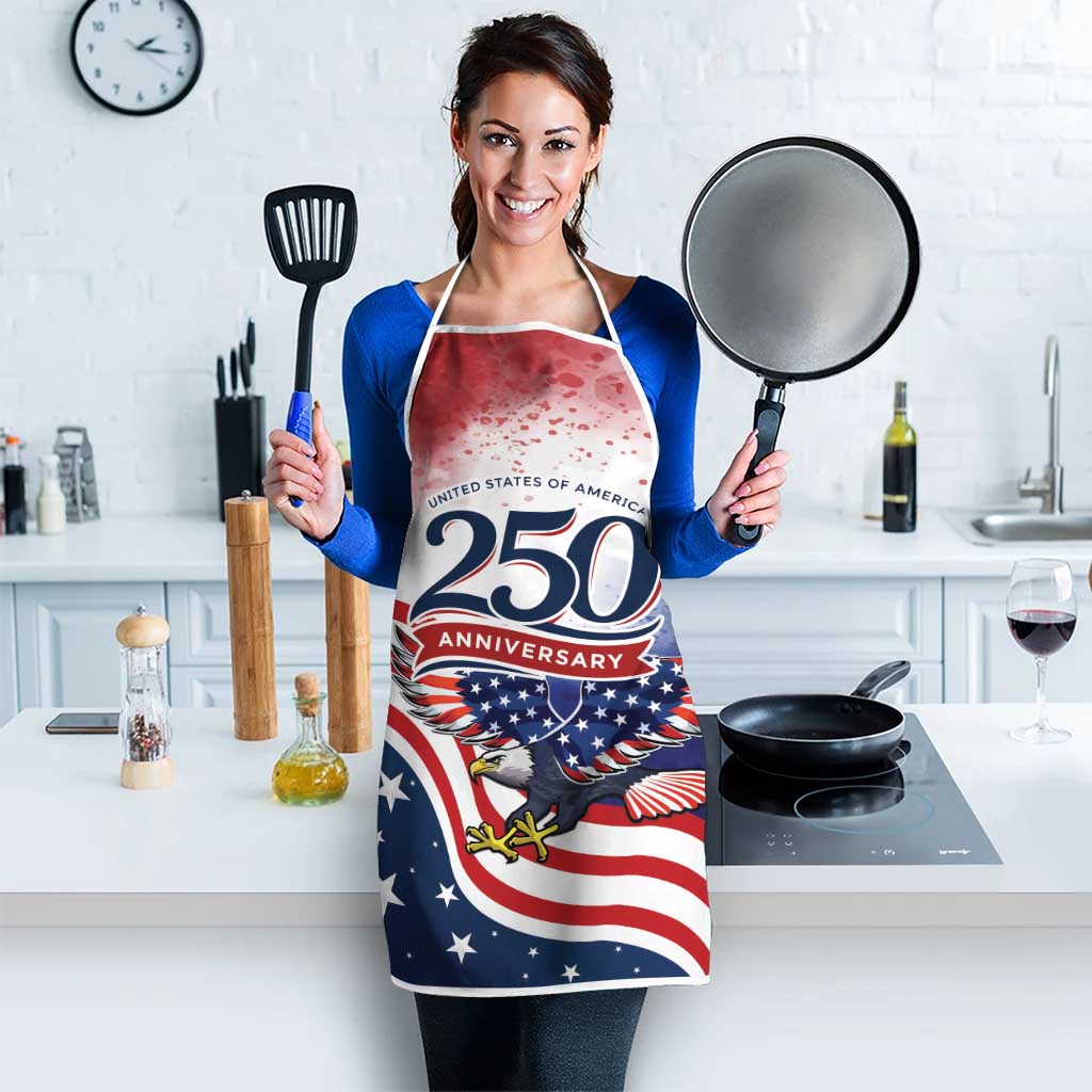 USA 250 Years of Freedom Apron American Patriotic