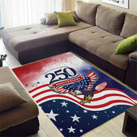 USA 250 Years of Freedom Area Rug American Patriotic