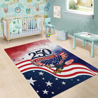 USA 250 Years of Freedom Area Rug American Patriotic