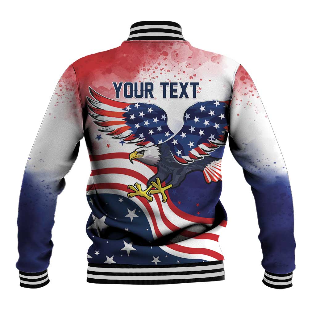 Personalized USA 250 Years of Freedom Baseball Jacket American Patriotic