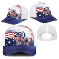 USA 250 Years of Freedom Baseball Net Cap American Patriotic