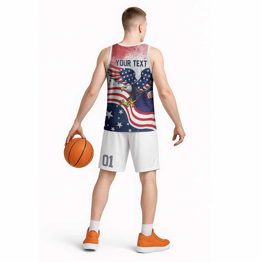 Personalized USA 250 Years of Freedom Basketball Jersey American Patriotic