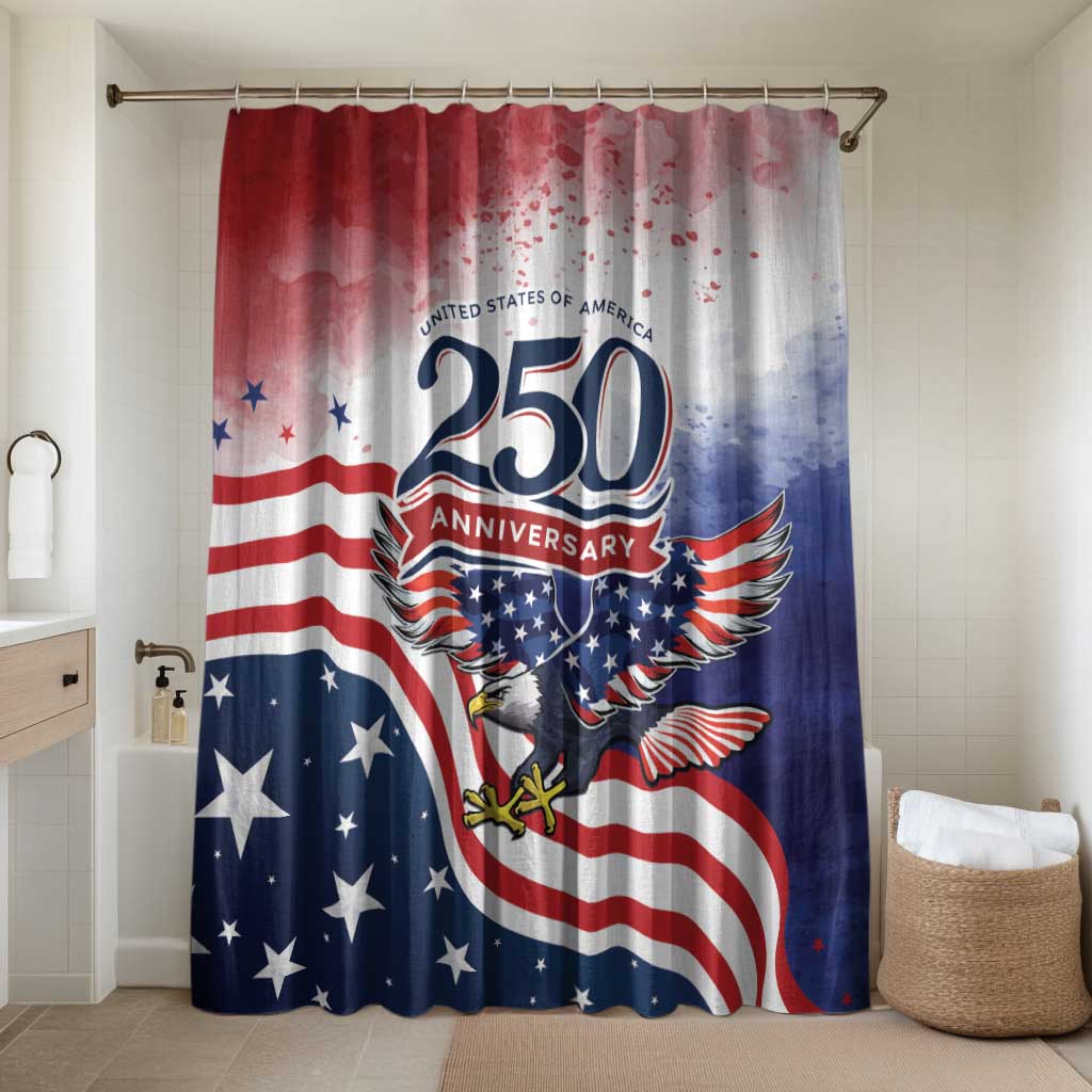 USA 250 Years of Freedom Bathroom Set American Patriotic