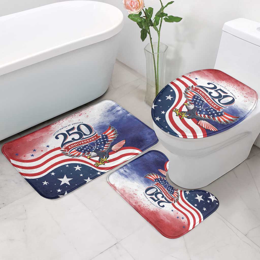 USA 250 Years of Freedom Bathroom Set American Patriotic