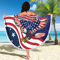 USA 250 Years of Freedom Beach Blanket American Patriotic
