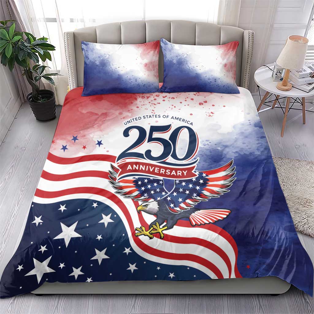 USA 250 Years of Freedom Bedding Set American Patriotic