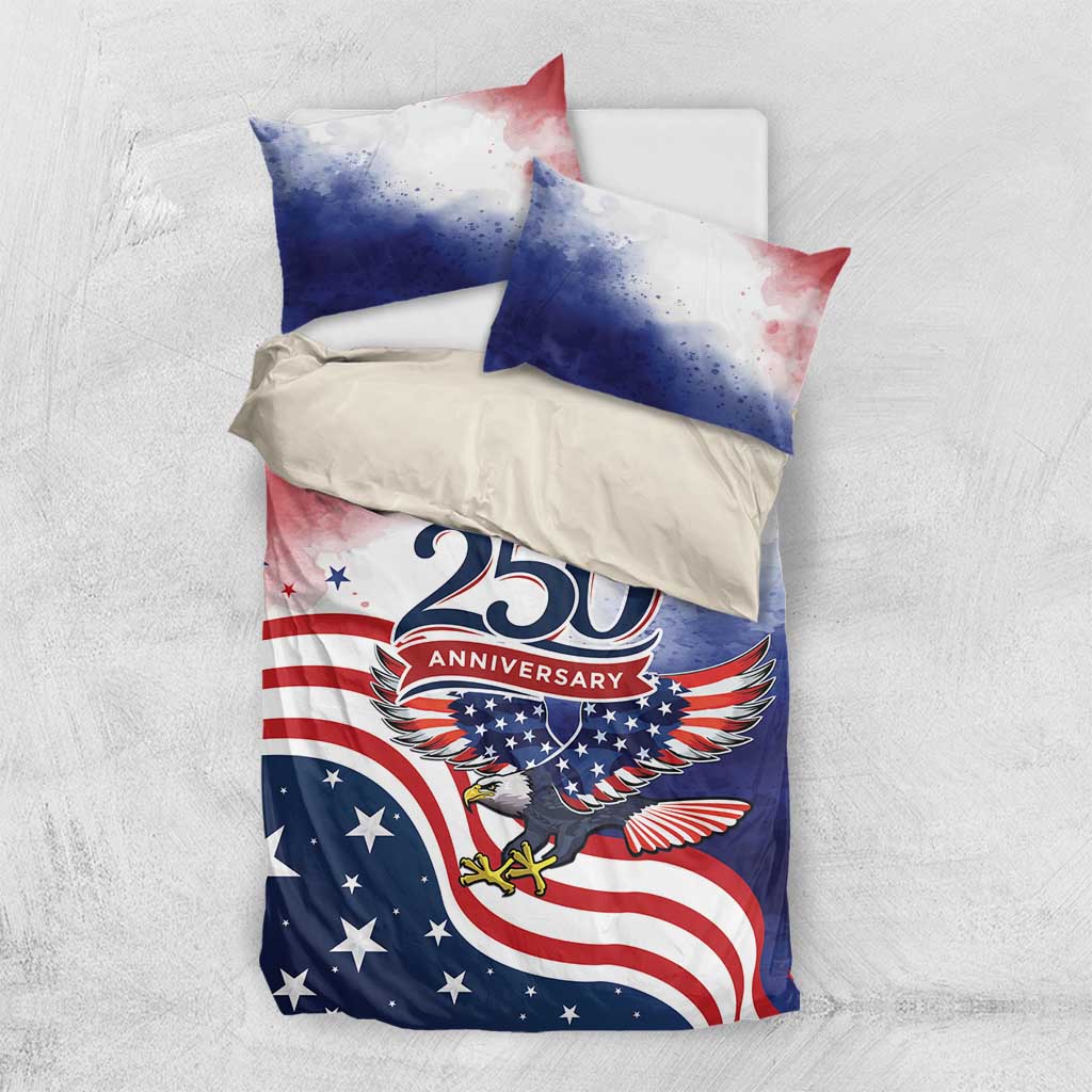 USA 250 Years of Freedom Bedding Set American Patriotic