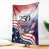 USA 250 Years of Freedom Blanket American Patriotic