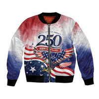Personalized USA 250 Years of Freedom Bomber Jacket American Patriotic
