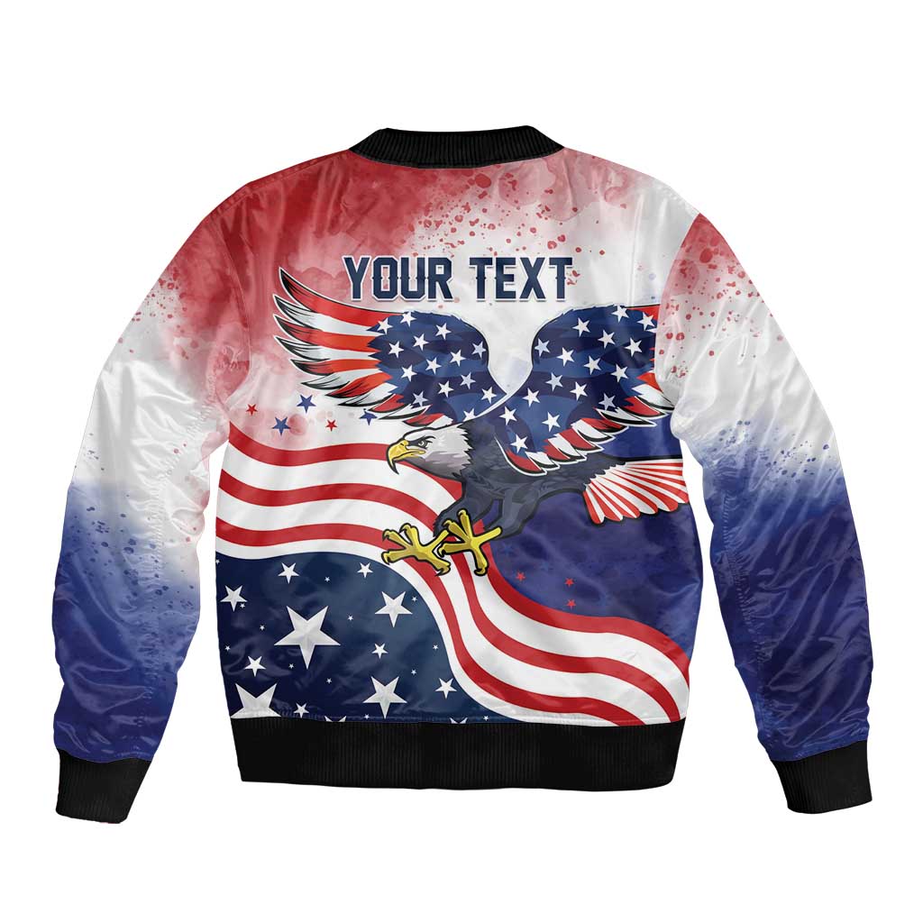 Personalized USA 250 Years of Freedom Bomber Jacket American Patriotic