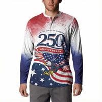 Personalized USA 250 Years of Freedom Button Sweatshirt American Patriotic