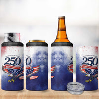 USA 250 Years of Freedom 4 in 1 Can Cooler Tumbler American Patriotic