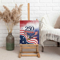 USA 250 Years of Freedom Canvas Wall Art American Patriotic