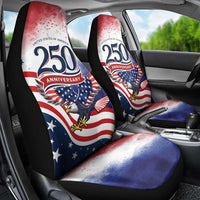 USA 250 Years of Freedom Car Seat Cover American Patriotic