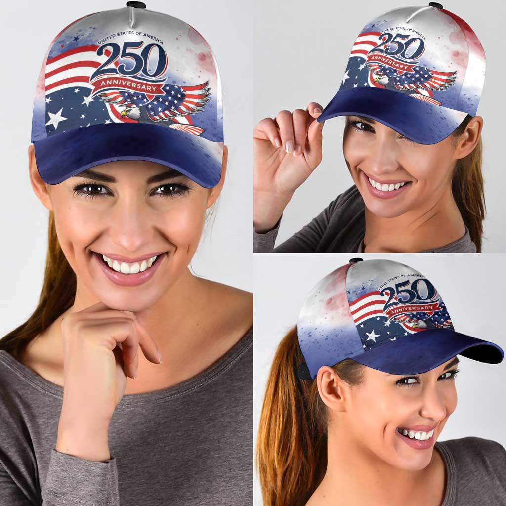 USA 250 Years of Freedom Classic Cap American Patriotic