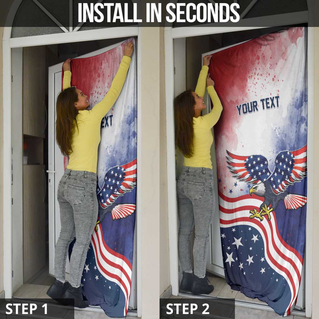 Personalized USA 250 Years of Freedom Door Cover American Patriotic