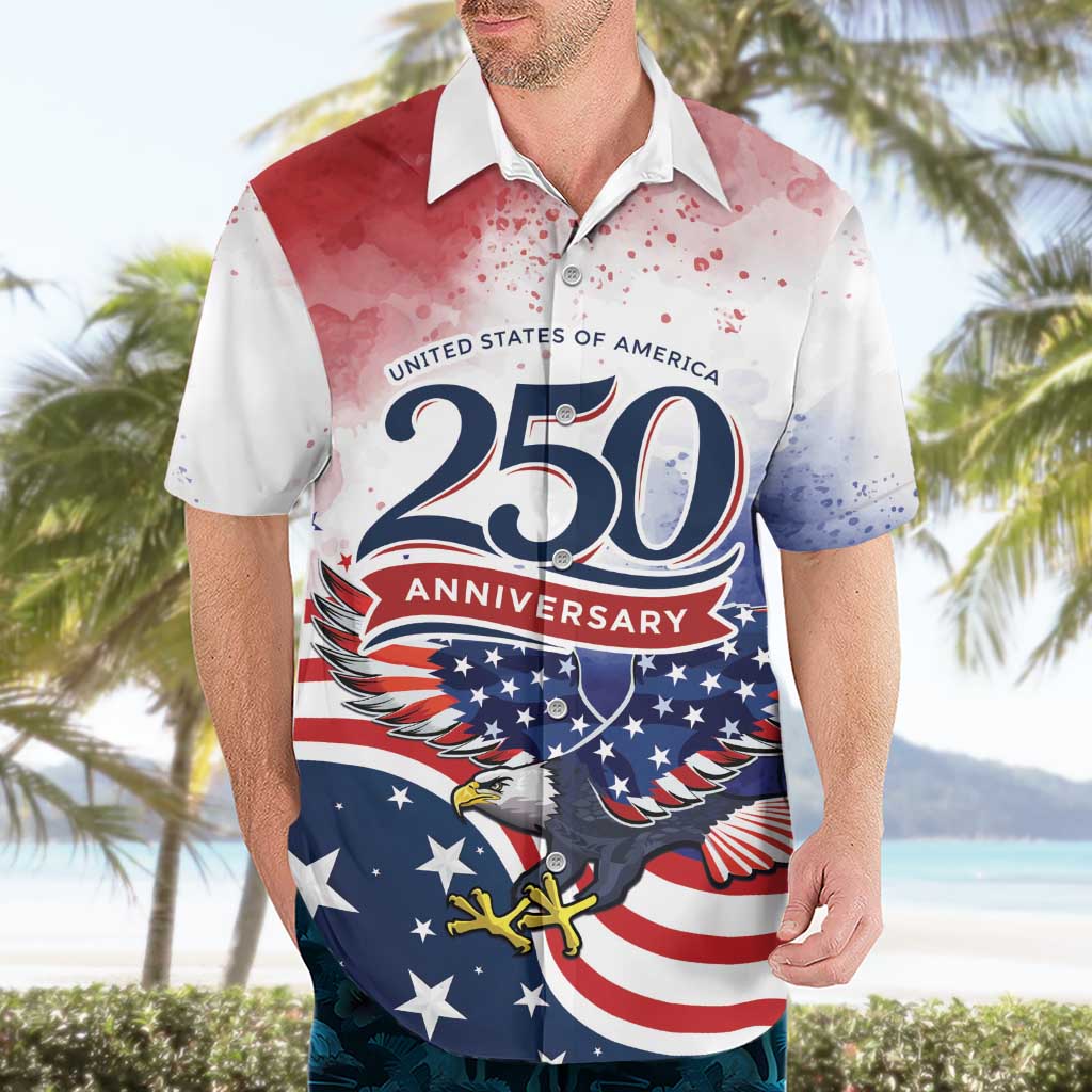 Personalized USA 250 Years of Freedom Hawaiian Shirt American Patriotic
