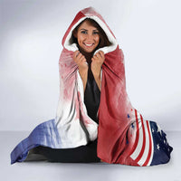 USA 250 Years of Freedom Hooded Blanket American Patriotic