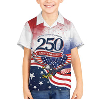 Personalized USA 250 Years of Freedom Kid Hawaiian Shirt American Patriotic