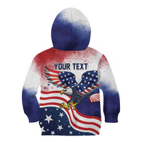 Personalized USA 250 Years of Freedom Kid Hoodie American Patriotic