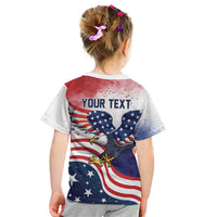 Personalized USA 250 Years of Freedom Kid T Shirt American Patriotic