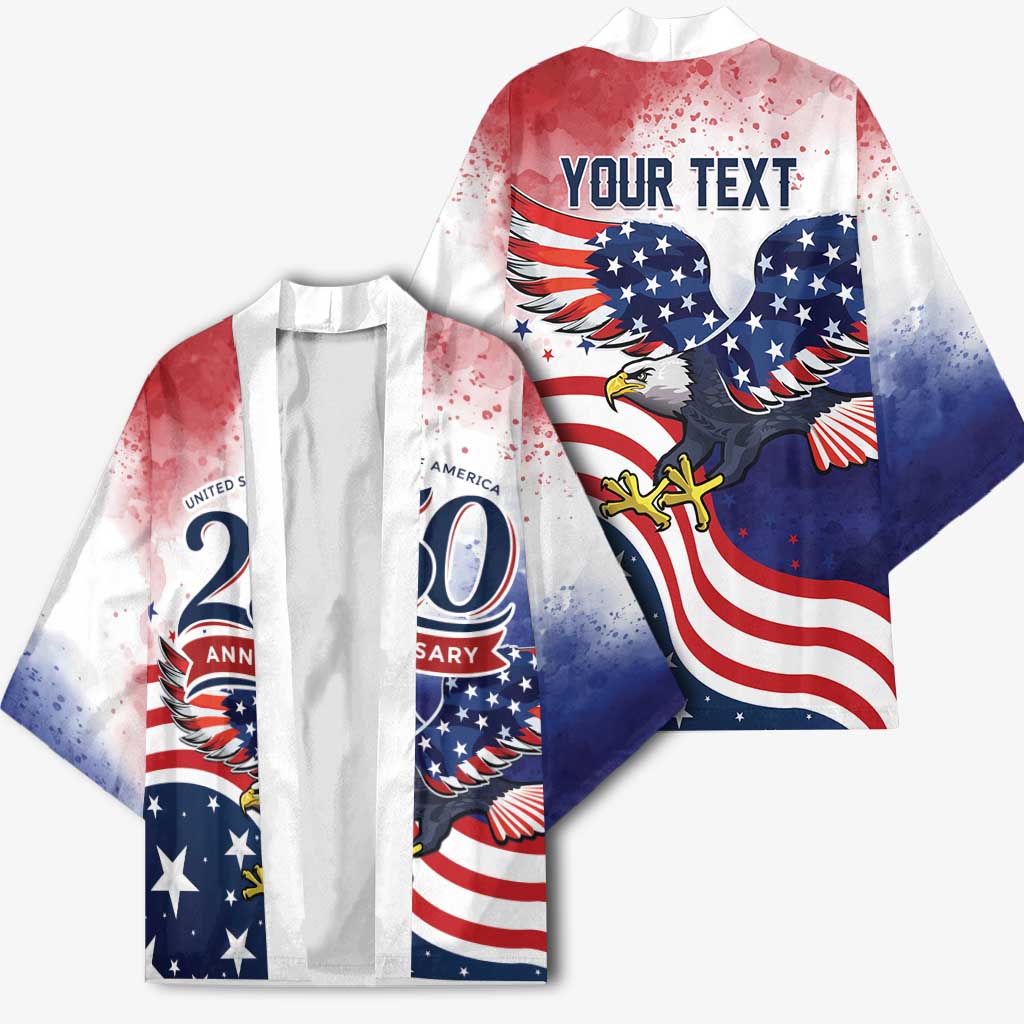 Personalized USA 250 Years of Freedom Kimono American Patriotic