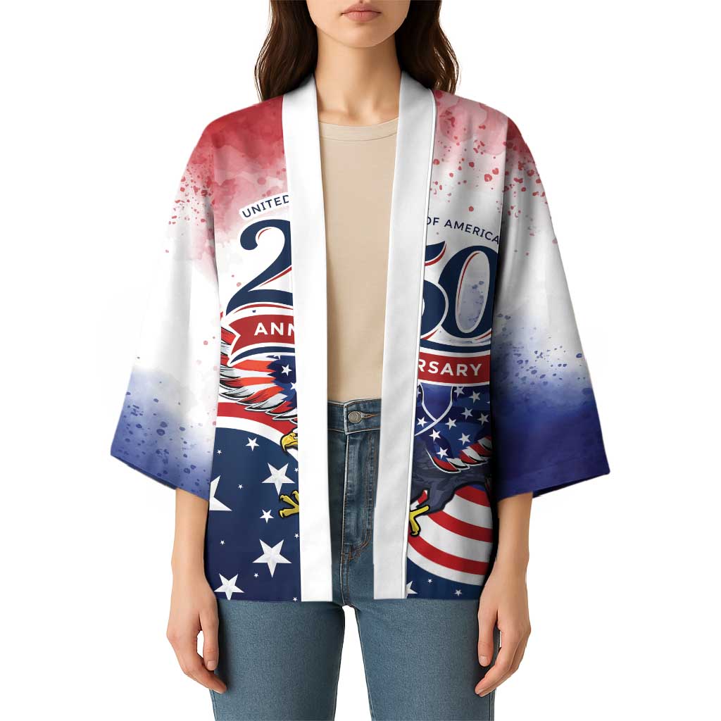Personalized USA 250 Years of Freedom Kimono American Patriotic