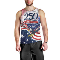 Personalized USA 250 Years of Freedom Men Tank Top American Patriotic