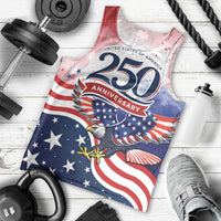 Personalized USA 250 Years of Freedom Men Tank Top American Patriotic