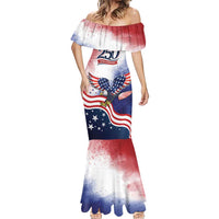 Personalized USA 250 Years of Freedom Mermaid Dress American Patriotic