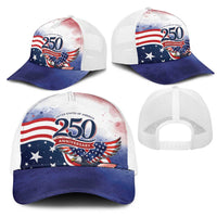 USA 250 Years of Freedom Mesh Trucker Cap American Patriotic