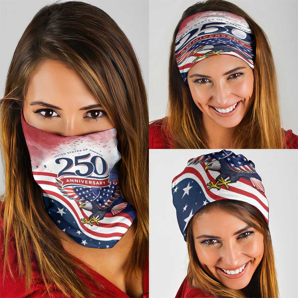 USA 250 Years of Freedom Neck Gaiter American Patriotic