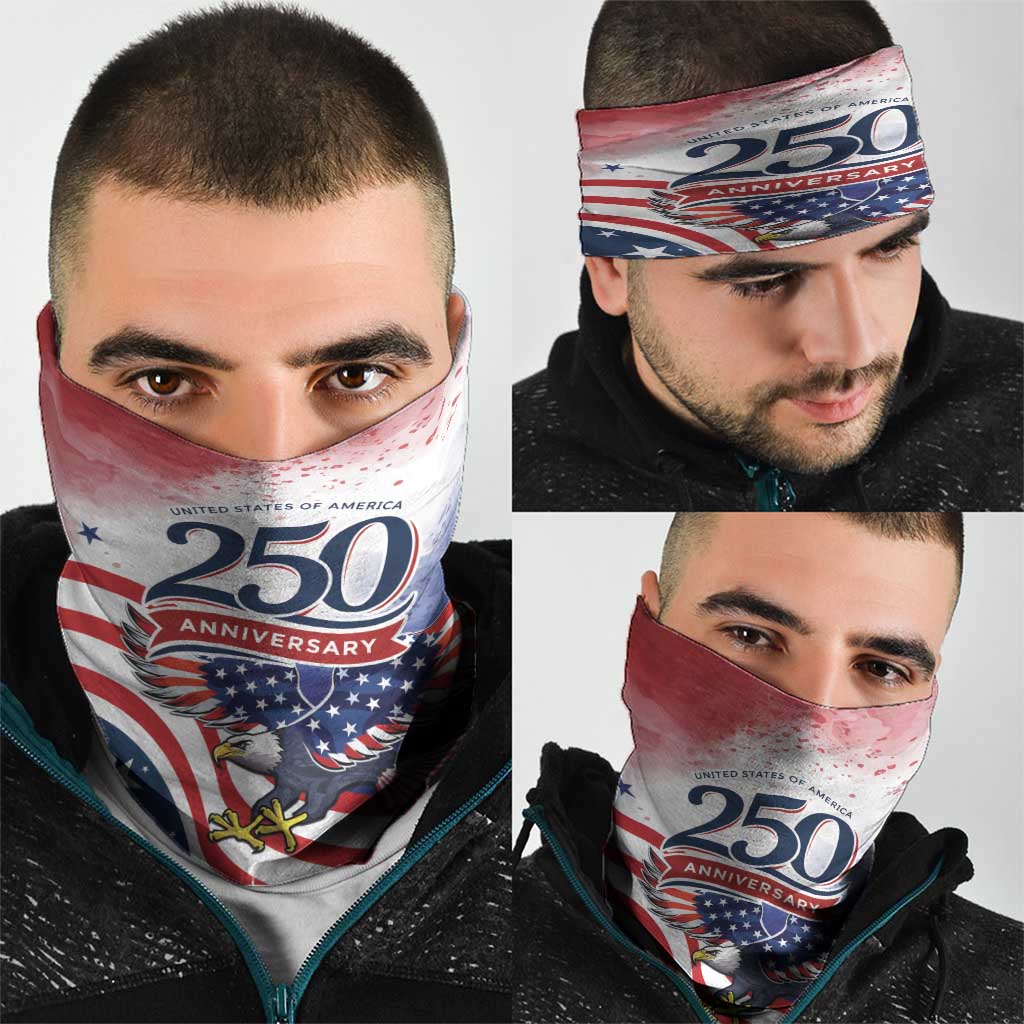 USA 250 Years of Freedom Neck Gaiter American Patriotic