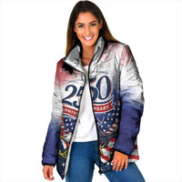 Personalized USA 250 Years of Freedom Padded Jacket American Patriotic