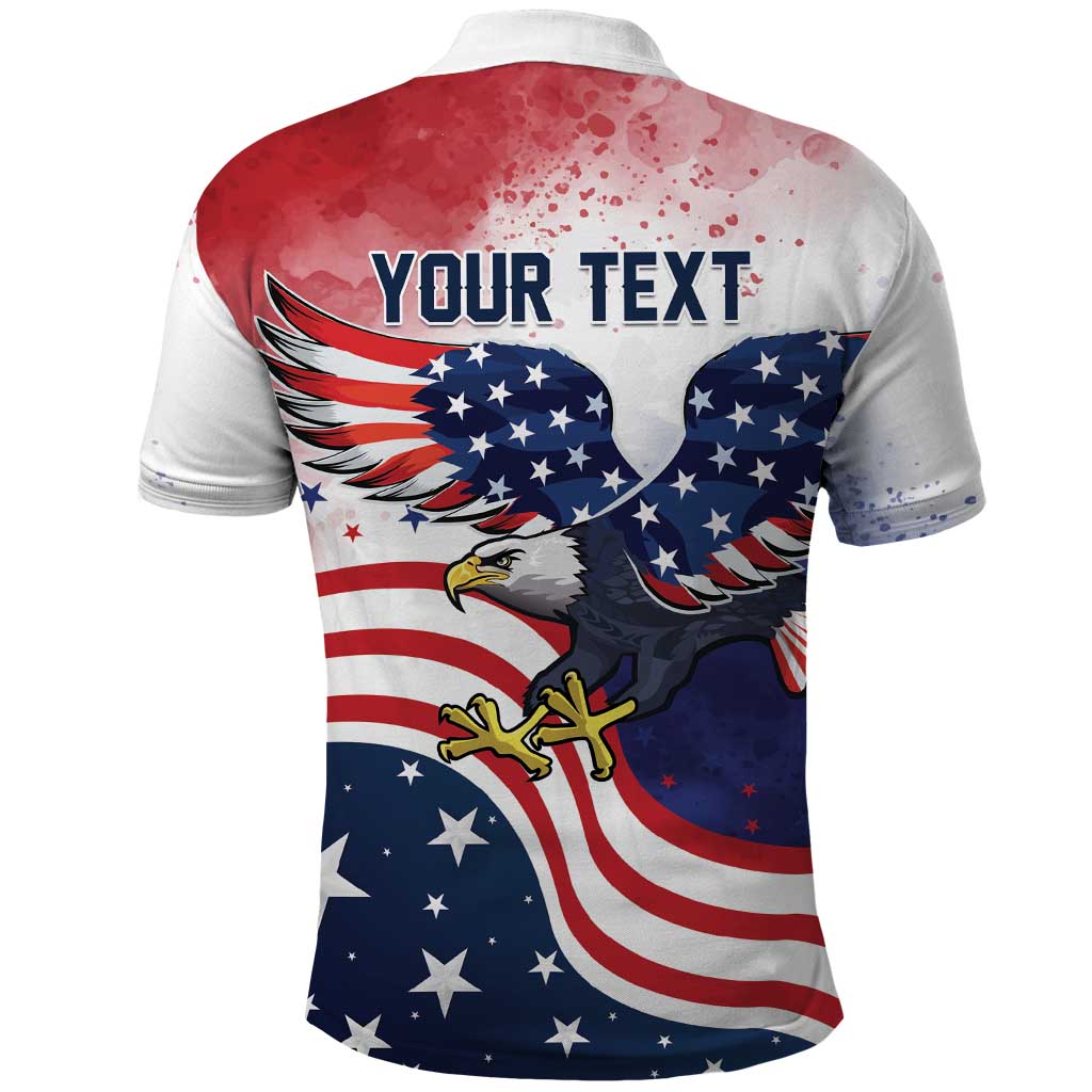 Personalized USA 250 Years of Freedom Polo Shirt American Patriotic