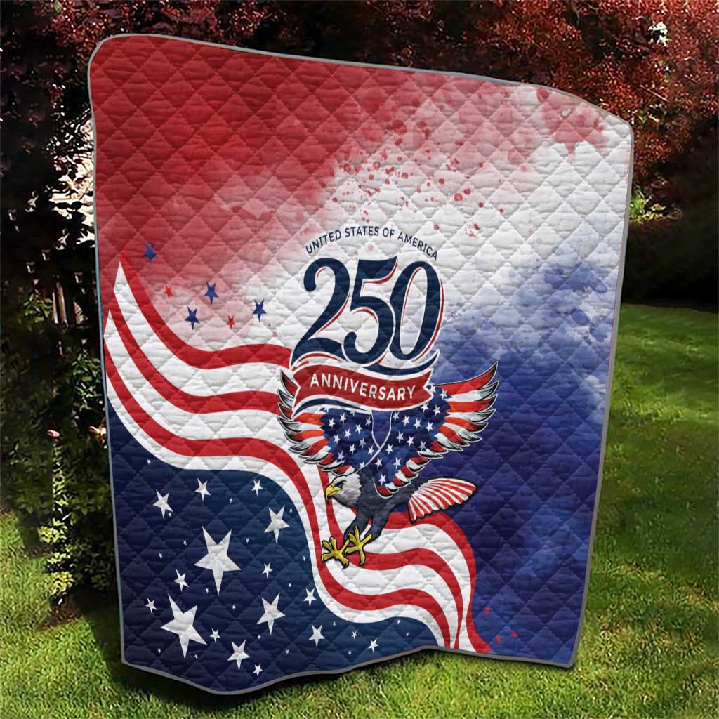 USA 250 Years of Freedom Quilt American Patriotic