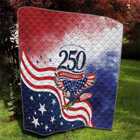 USA 250 Years of Freedom Quilt American Patriotic