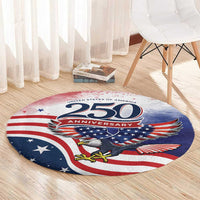USA 250 Years of Freedom Round Carpet American Patriotic