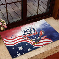 USA 250 Years of Freedom Rubber Doormat American Patriotic