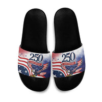 USA 250 Years of Freedom Slide Sandals American Patriotic