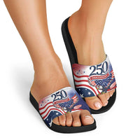 USA 250 Years of Freedom Slide Sandals American Patriotic