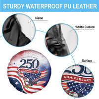 USA 250 Years of Freedom Spare Tire Cover American Patriotic