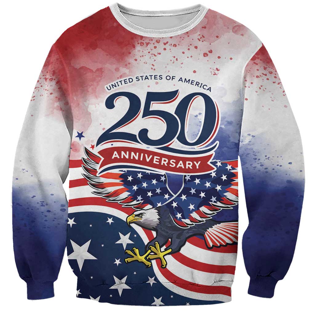 Personalized USA 250 Years of Freedom Sweatshirt American Patriotic