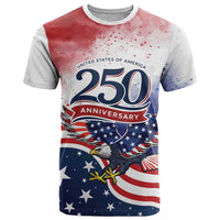 Personalized USA 250 Years of Freedom T Shirt American Patriotic
