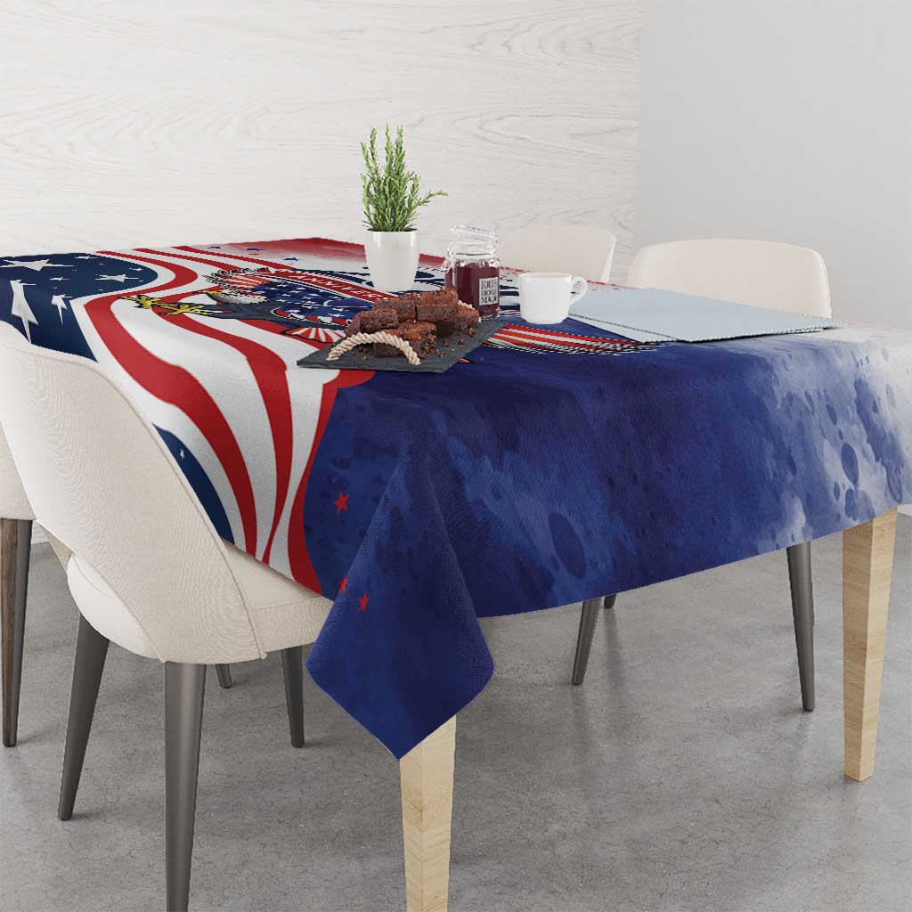 USA 250 Years of Freedom Tablecloth American Patriotic