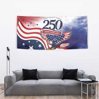 USA 250 Years of Freedom Tapestry American Patriotic
