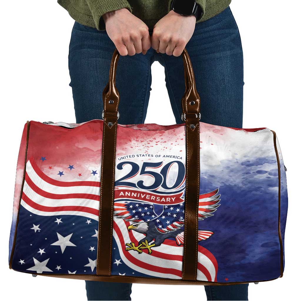 USA 250 Years of Freedom Travel Bag American Patriotic