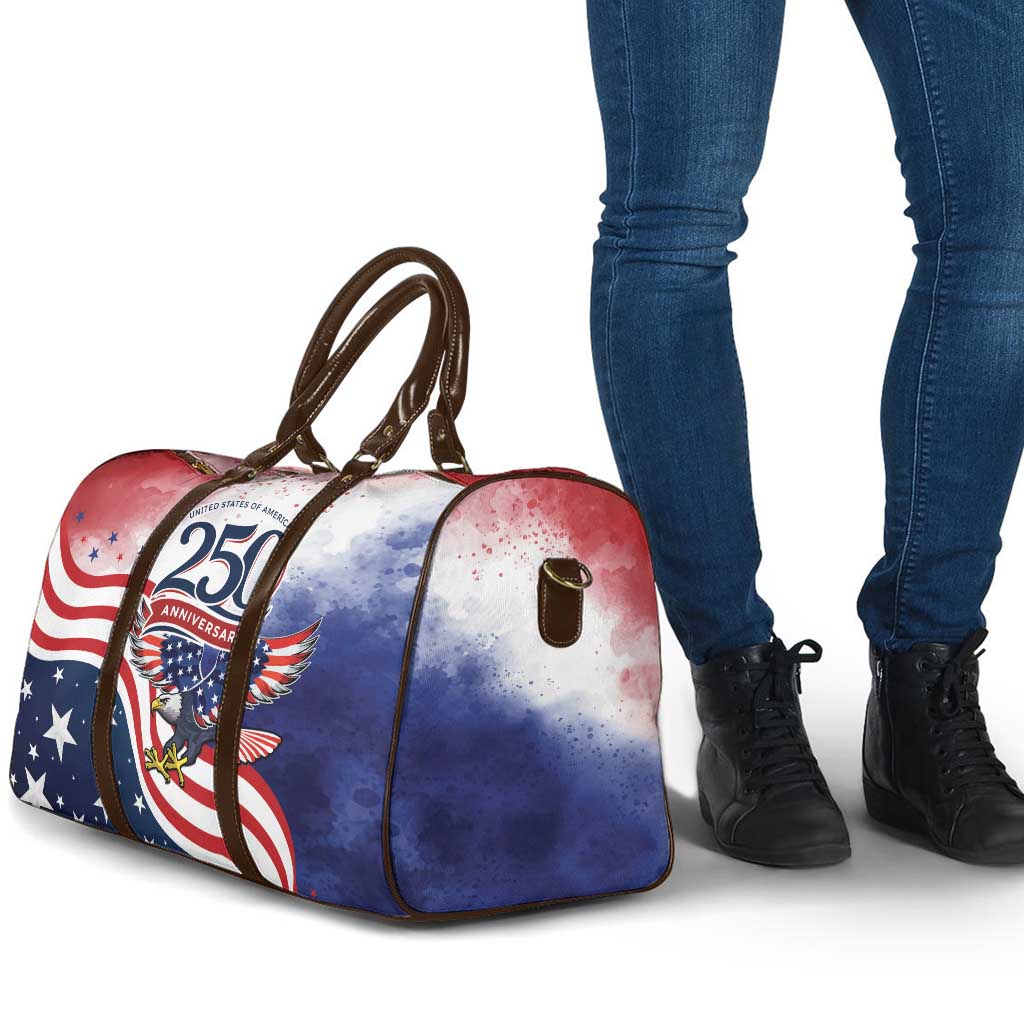 USA 250 Years of Freedom Travel Bag American Patriotic