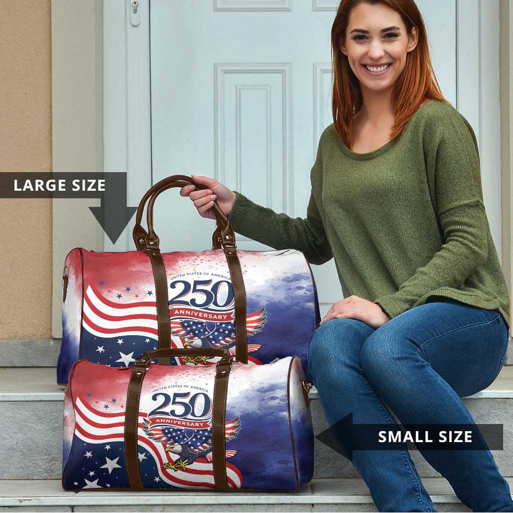 USA 250 Years of Freedom Travel Bag American Patriotic